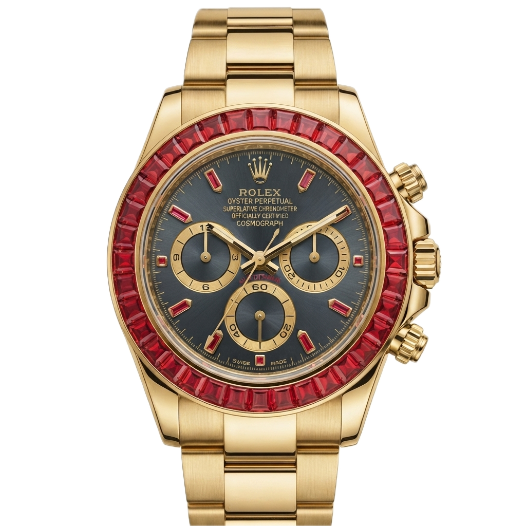 ROLEX DAYTONA COMOGRAPH BLUE SAPPHIRE - RED SHAPPHIRE