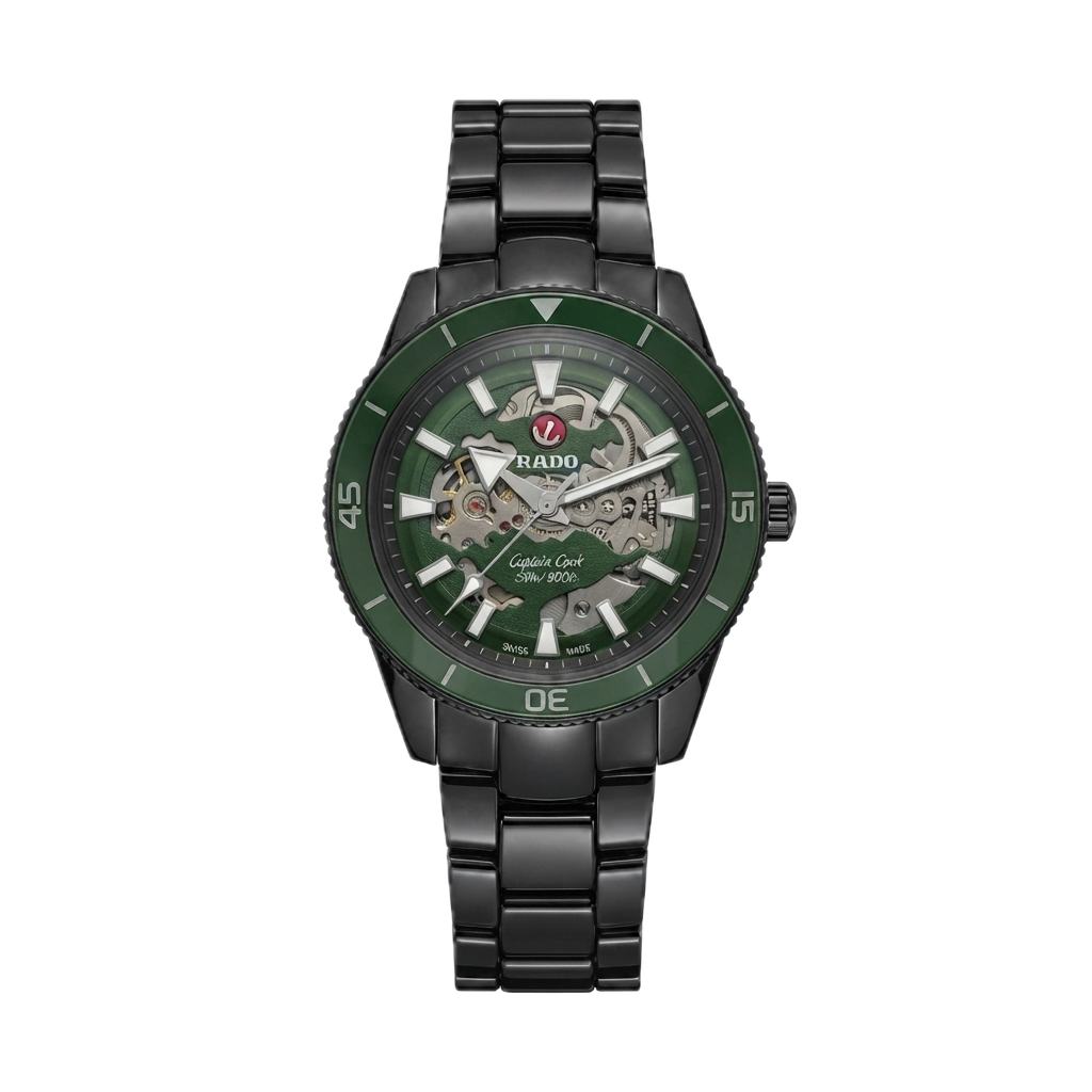 RADO CAPTAIN COOK SKELETON - BLACK GREEN