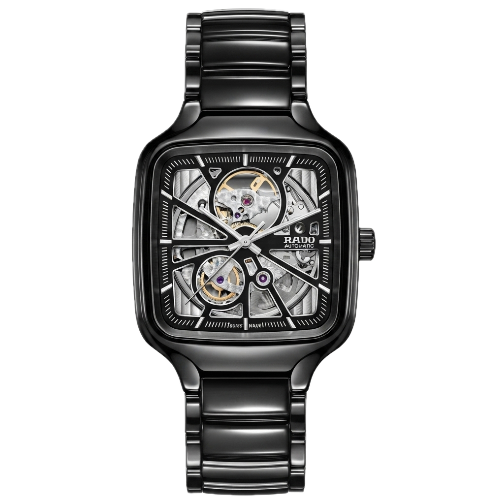 RADO True Square Automatic Open Heart (BLACK)