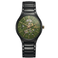 RADO TRUE ROUND AUTOMATIC OPEN HEART - BLACK GREEN