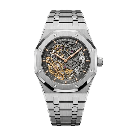 AP -  ROYAL OAK  DOUBLE BALANCE WHEEL SILVER