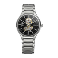 RADO TRUE ROUND AUTOMATIC OPEN HEART - SILVER BLACK