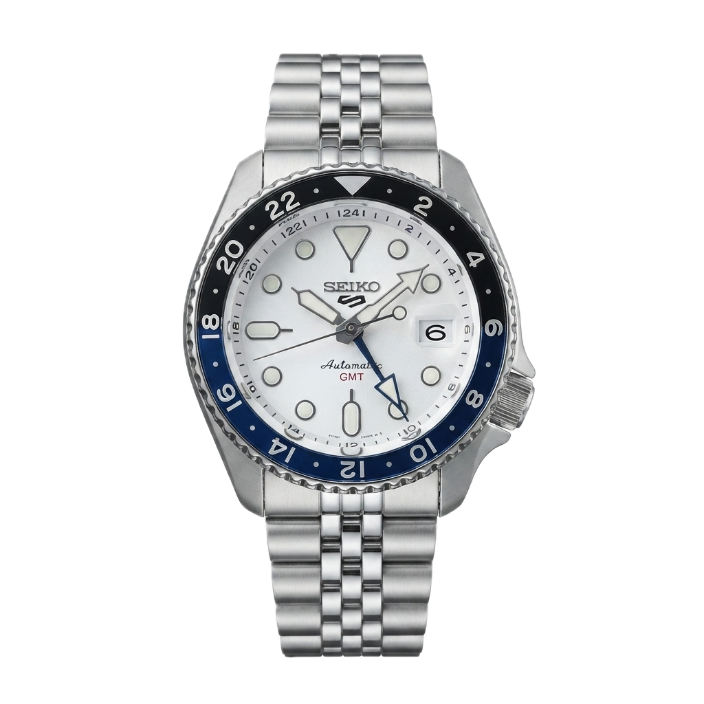 SEIKO GMT WHITE BLUE