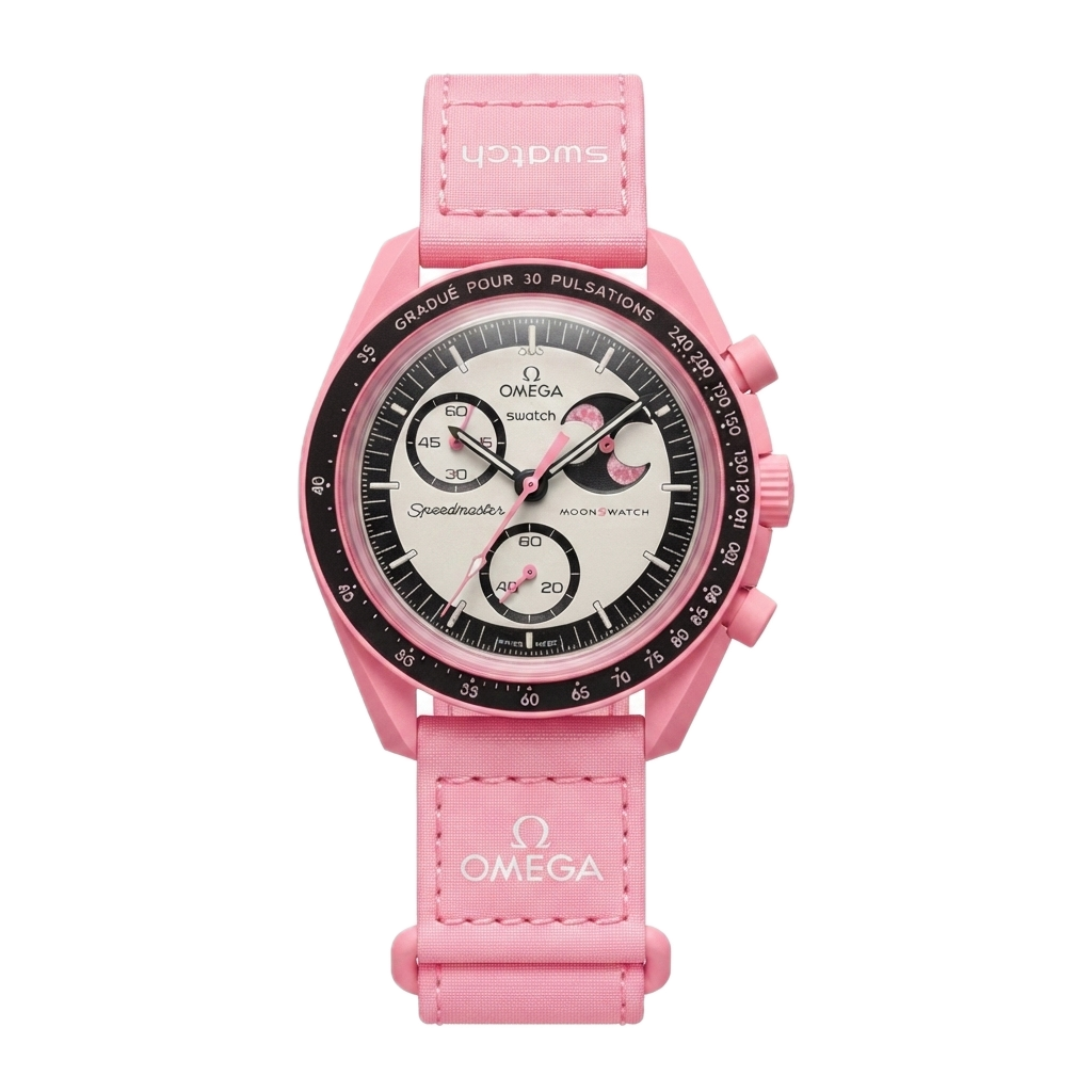 SWATCH X OMEGA BIOCERAMIC MOONSWATCH MISSION TO THE PINK MOON