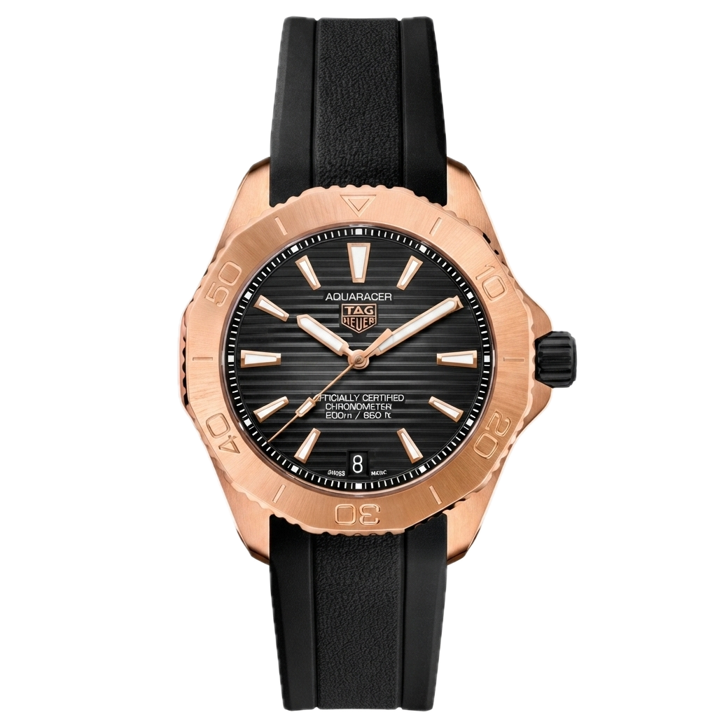 TAG HEUER AQUARACER PROFESSIONAL 200 DATE (TITANIUM GOLD)