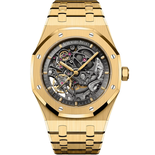 AP -  ROYAL OAK  DOUBLE BALANCE WHEEL GOLD