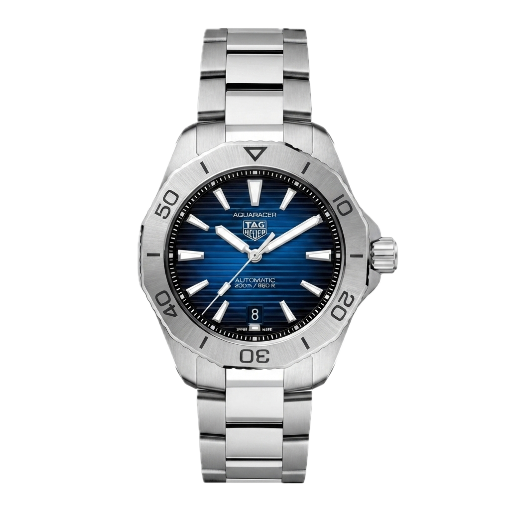 TAG HEUER AQUARACER PROFESSIONAL 200 DATE (SILVER BLUE)