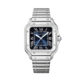 CARTIER SANTOS DE CARTIER WATCH SILVER BLUE