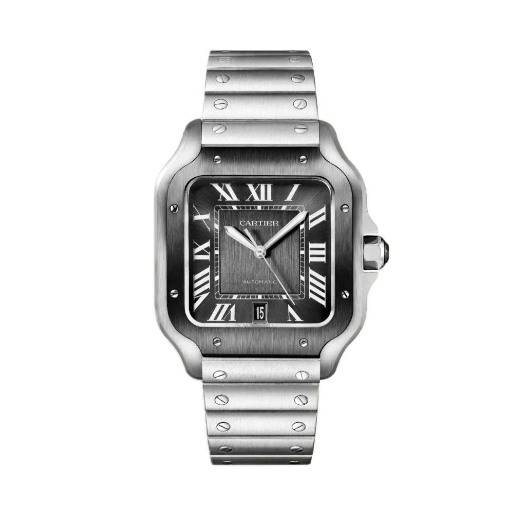CARTIER SANTOS DE CARTIER WATCH SILVER GREY