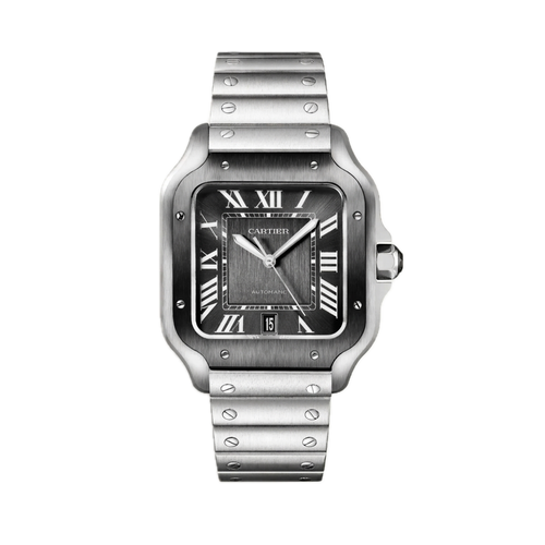 CARTIER SANTOS DE CARTIER WATCH SILVER GREY