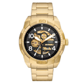 FOSSIL BROWNSMAN AUTOMATIC GOLD TONE STAINLESS STEEL