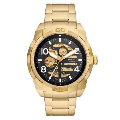 FOSSIL BROWNSMAN AUTOMATIC GOLD TONE STAINLESS STEEL