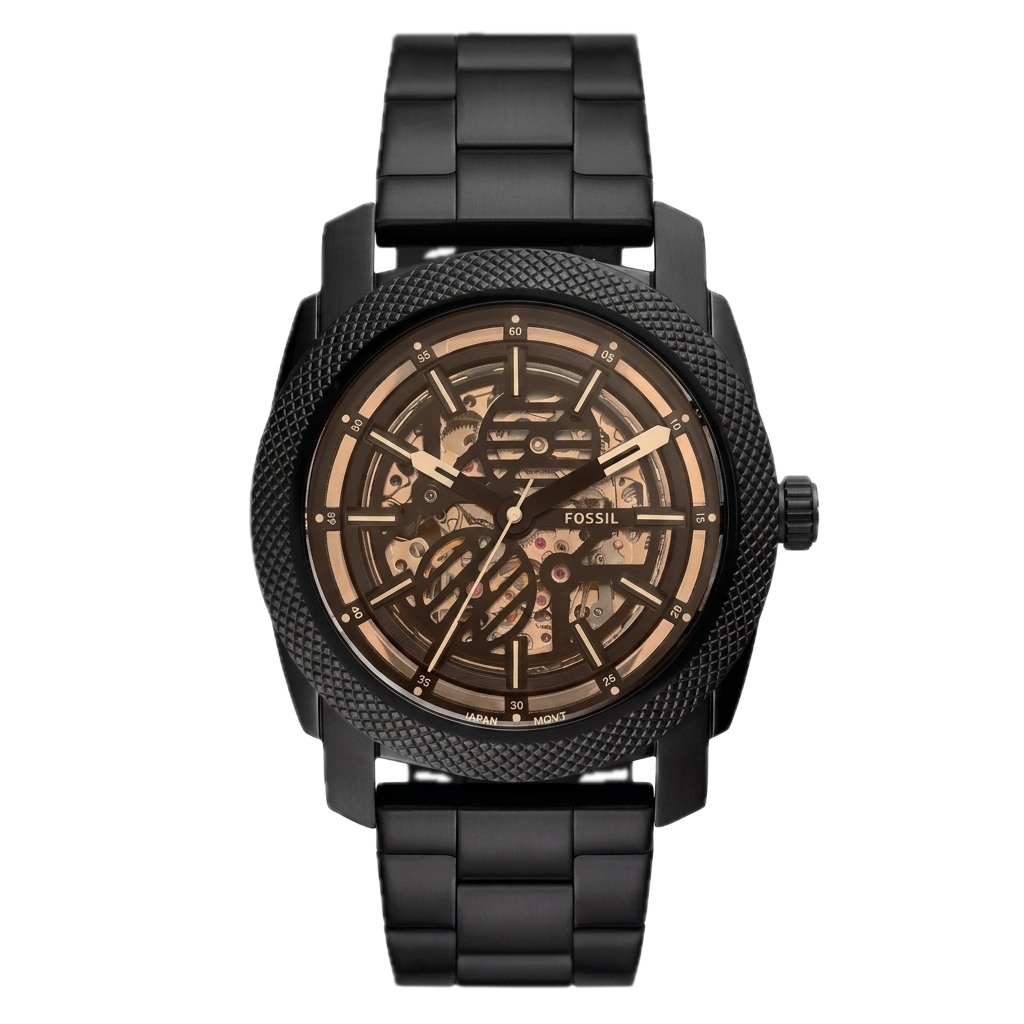 FOSSIL MACHINE AUTOMATIC BLACK STAINLESS STEEL