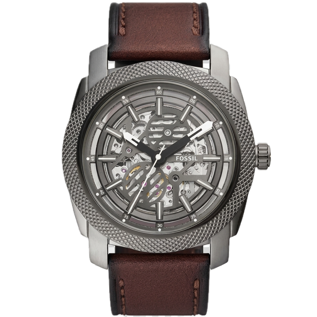 FOSSIL MACHINE AUTOMATIC BROWN LEATHER