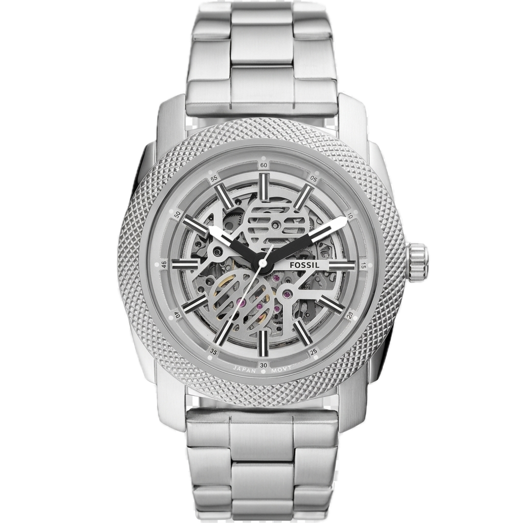 FOSSIL MACHINE AUTOMATIC SILVER STAINLESS STEEL