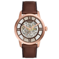 FOSSIL TOWNSMAN AUTOMATIC BROWN LEATHER WATCH