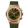 HUBLOT CLASSIC FUSION CHRONOGRAP KING GOLD GREEN