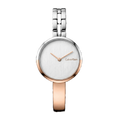 CALVIN KLIEN WOMEN ROUND DUAL TONE WATCH