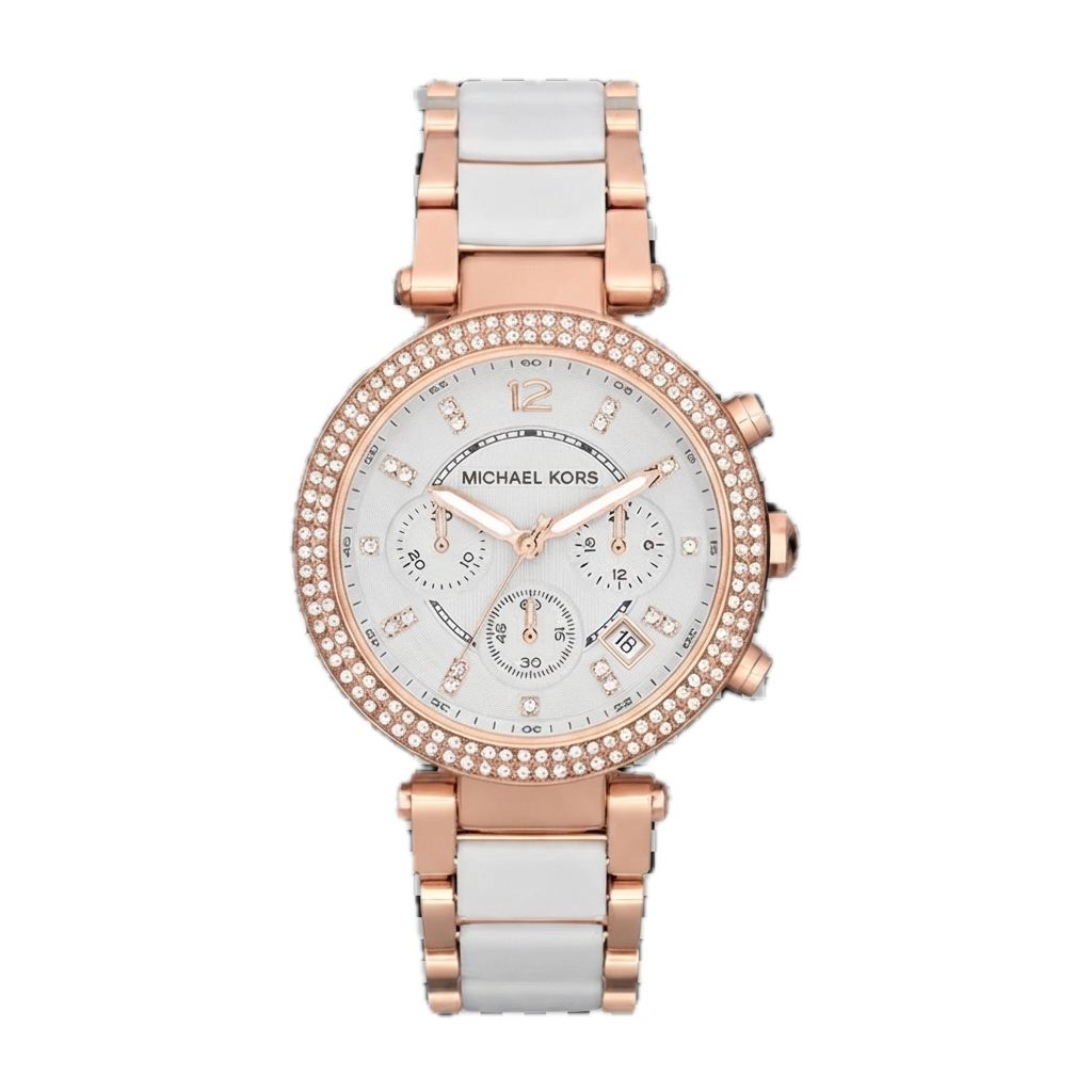 MICHAEL KORS - PARKER WATCH (WHITE / ROSEGOLD)