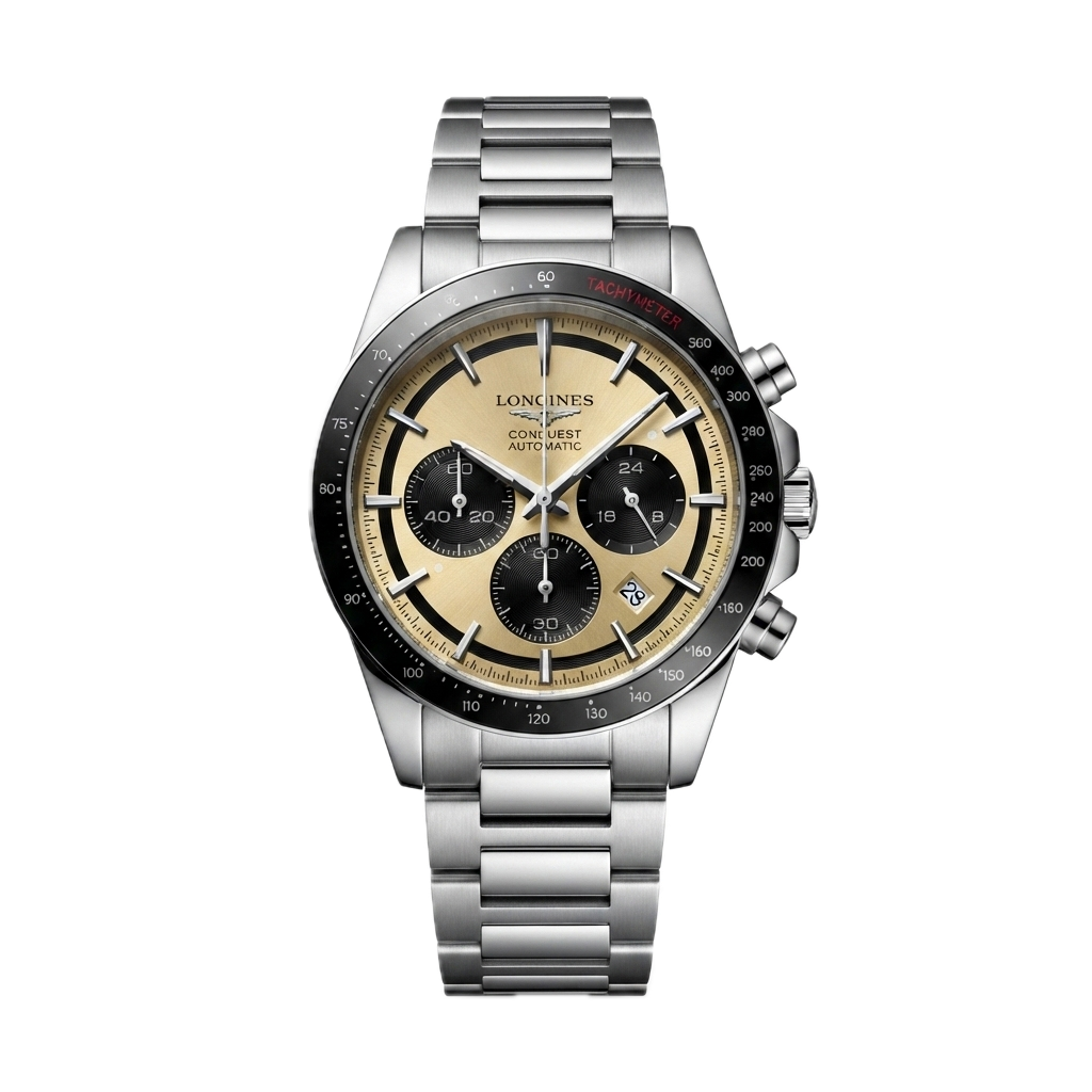 LONGINES CONQUEST CHRONOGRAPH – BEIGE
