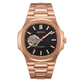 SEIKO MOD NAUTILUS SILVER GOLD BLACK