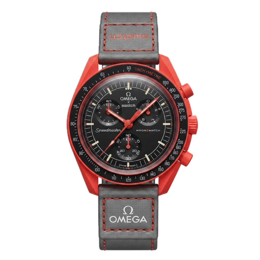 SWATCH X OMEGA BIOCERAMIC MOONSWATCH MISSION ON EARTH - LAVA