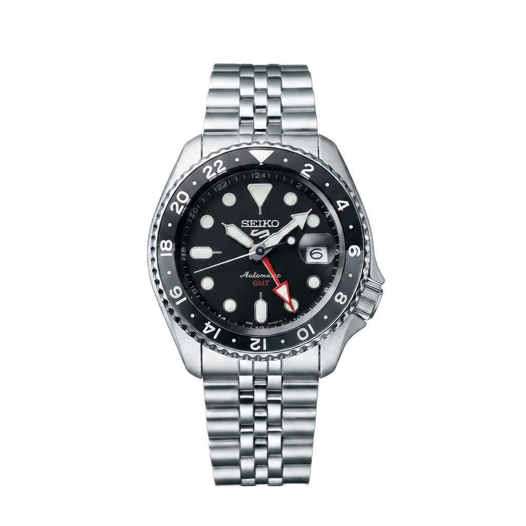 SEIKO GMT BLACK GREY