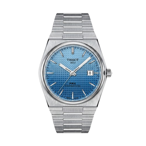 TISSOT PRX 1853 POWERMATIC SILVER BLUE GRADIENT