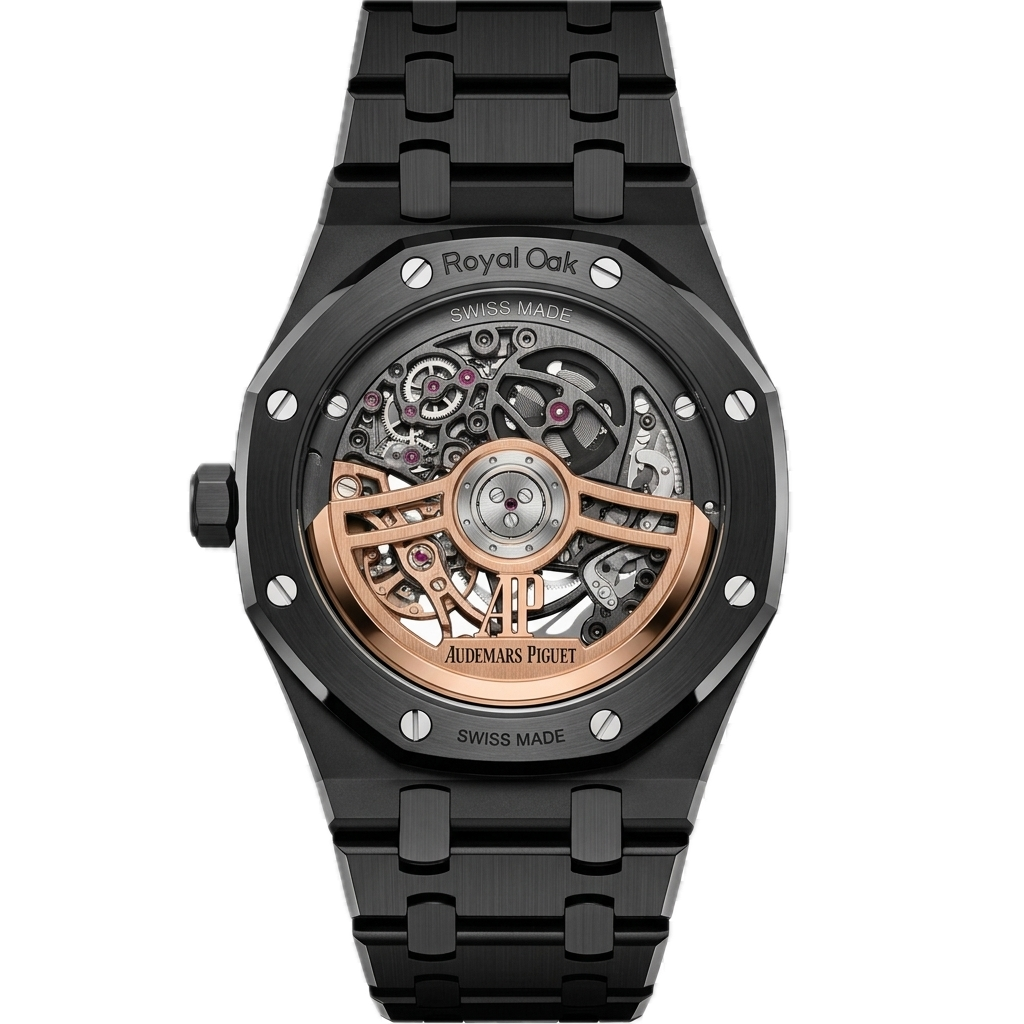 AP -  ROYAL OAK  DOUBLE BALANCE WHEEL BLACK