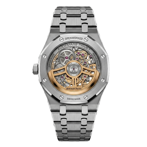 AP -  ROYAL OAK  DOUBLE BALANCE WHEEL SILVER