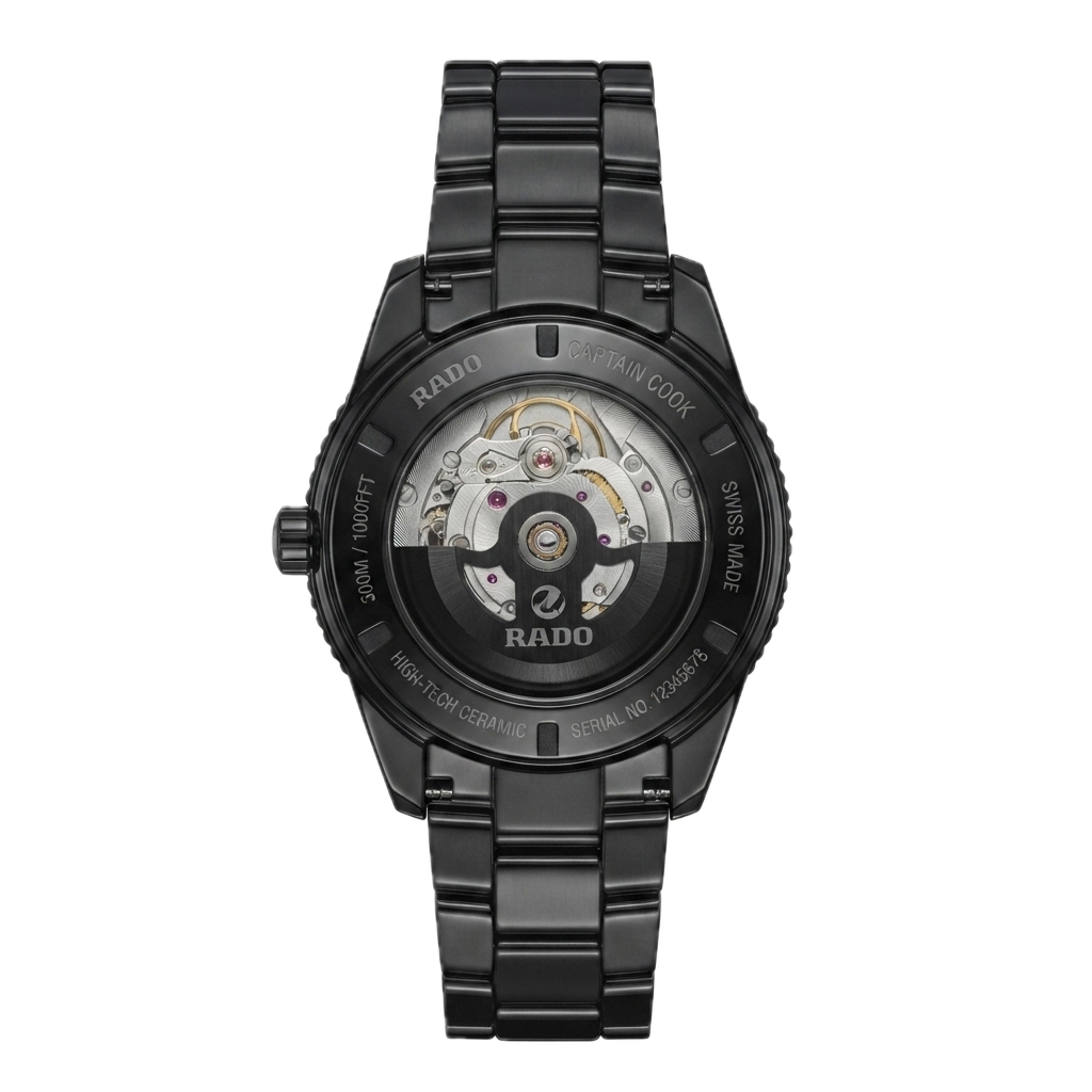 RADO CAPTAIN COOK SKELETON - BLACK SILVER