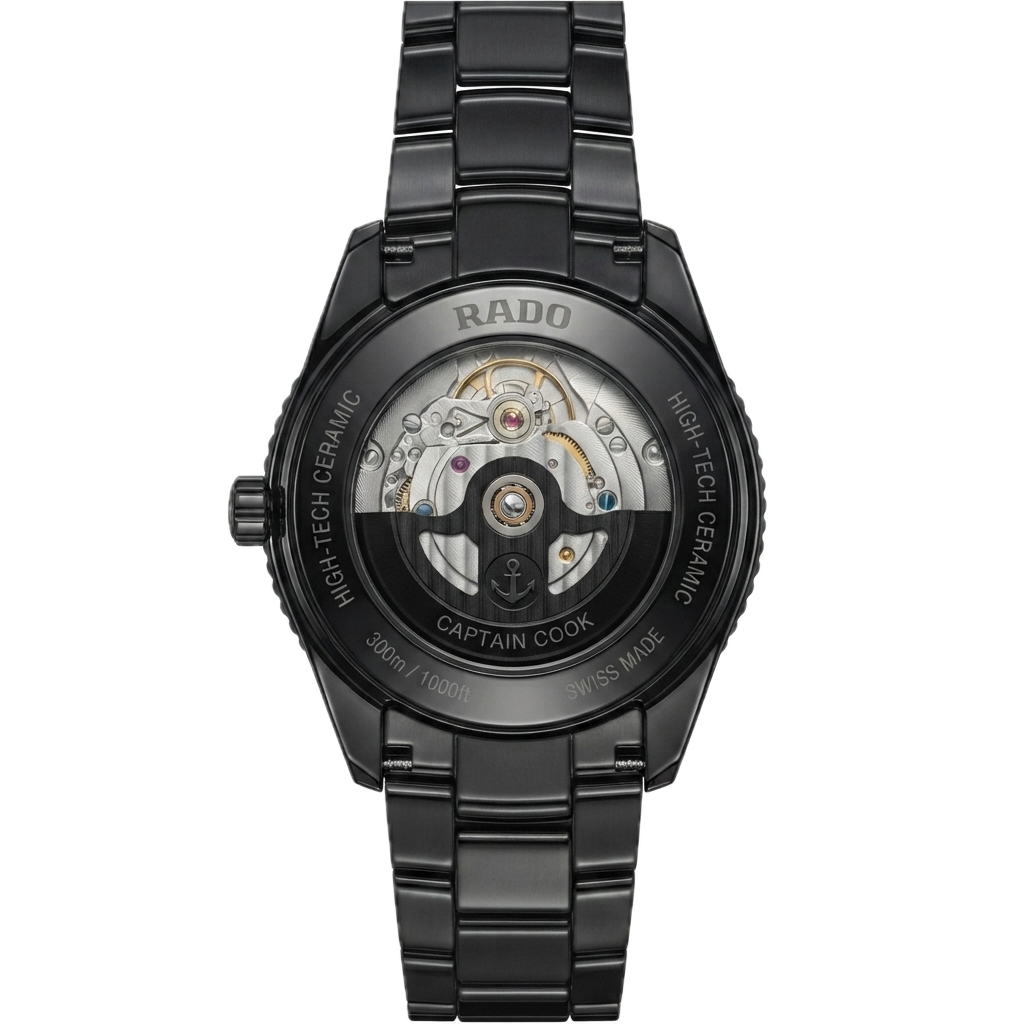 RADO CAPTAIN COOK SKELETON  - BLACK BLUE
