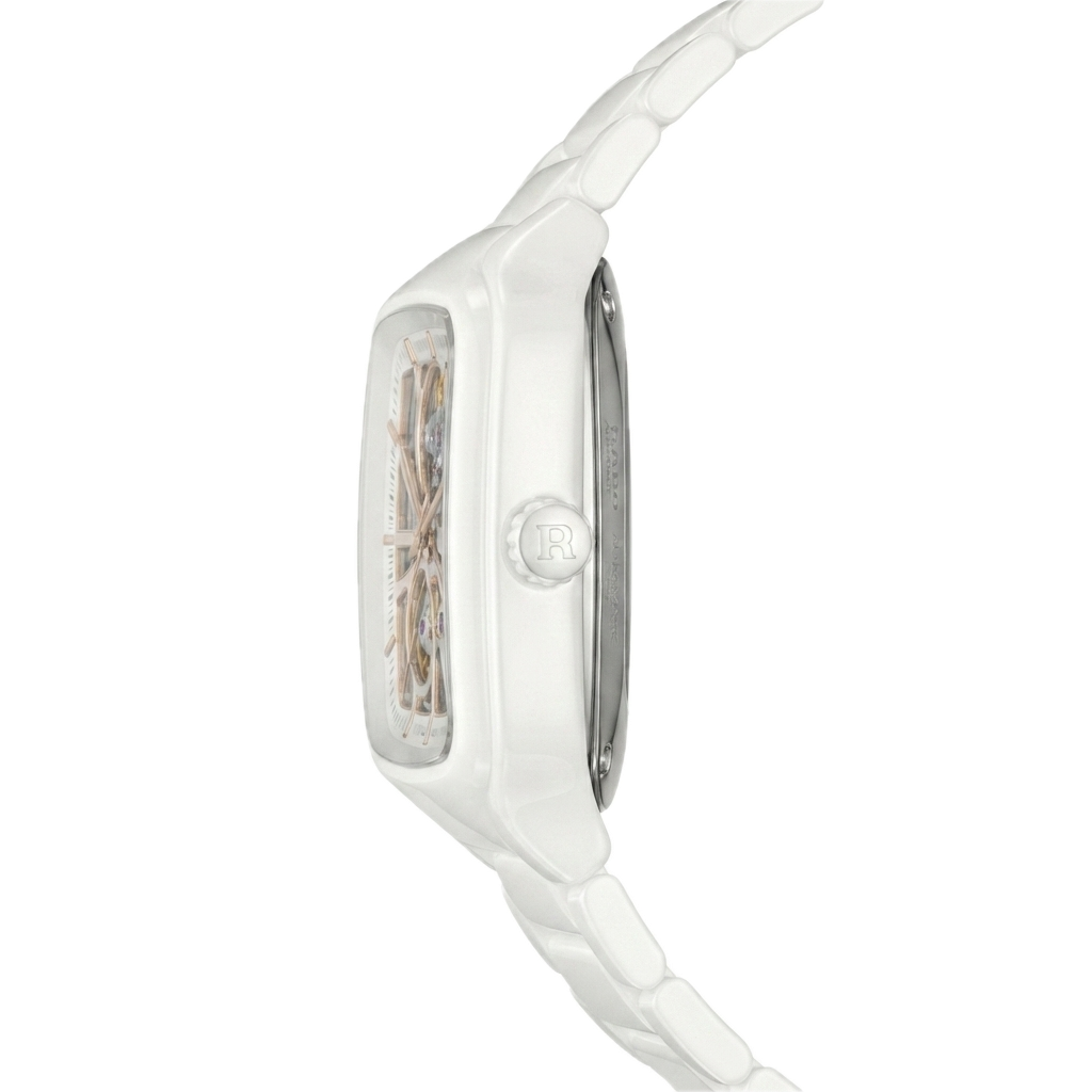 RADO True Square Automatic Open Heart (WHITE GOLD)