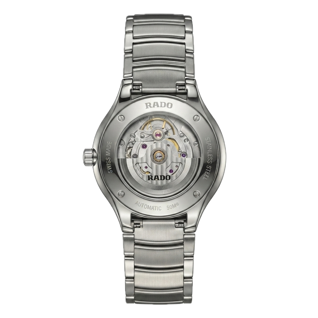 RADO TRUE ROUND AUTOMATIC OPEN HEART - SILVER BLACK