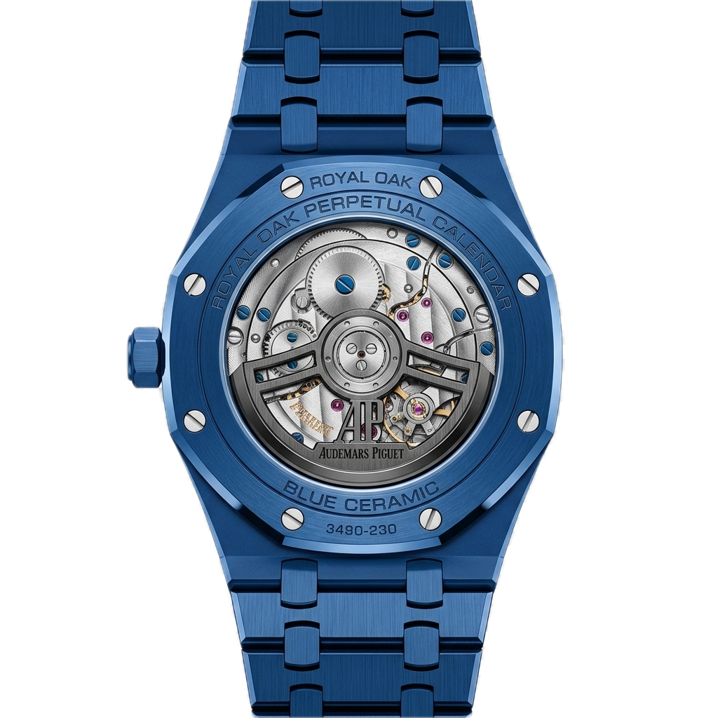 AP -  ROYAL OAK PERPETUAL CALENDAR BLUE