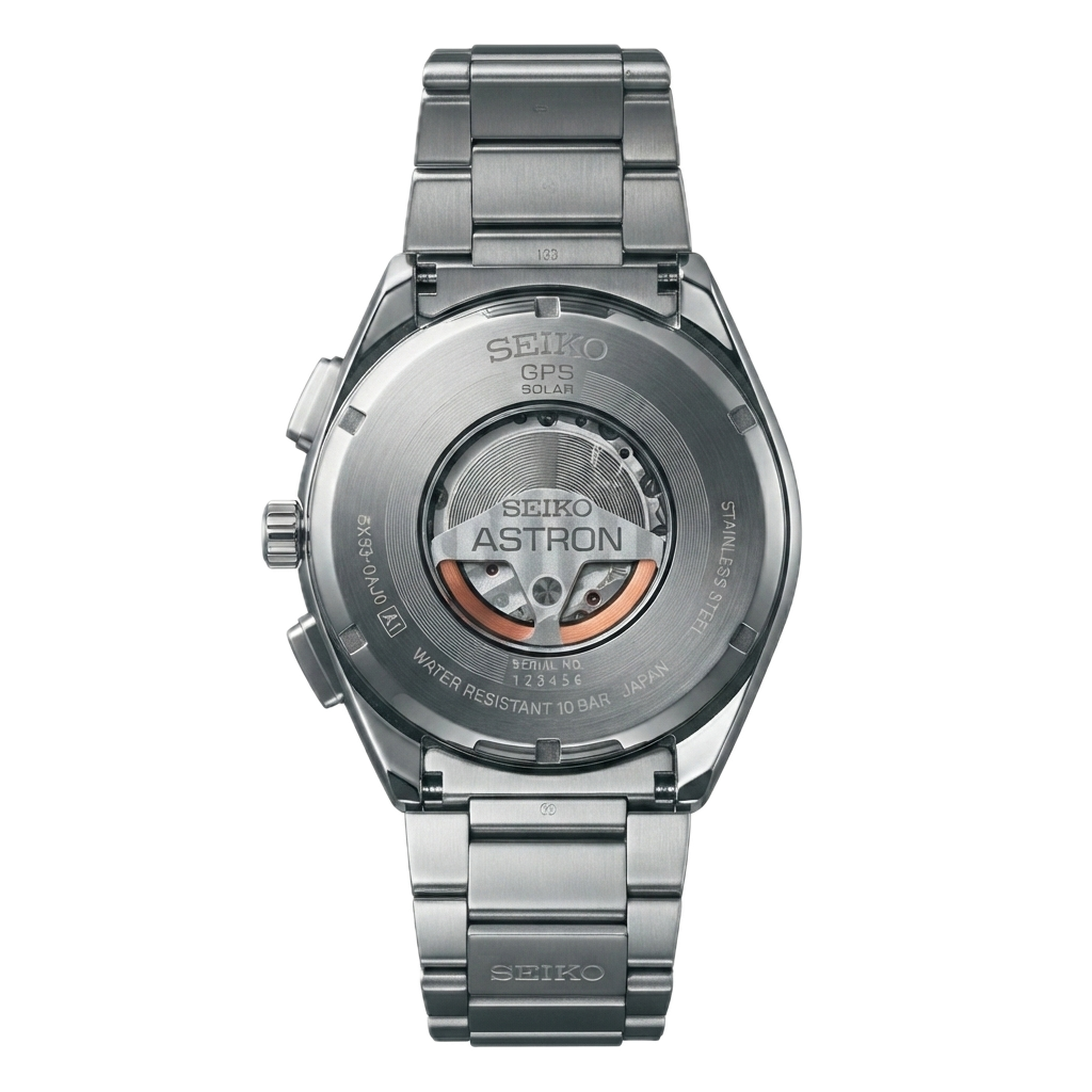 SEIKO ASTRON DUAL TONE SILVER BLUE