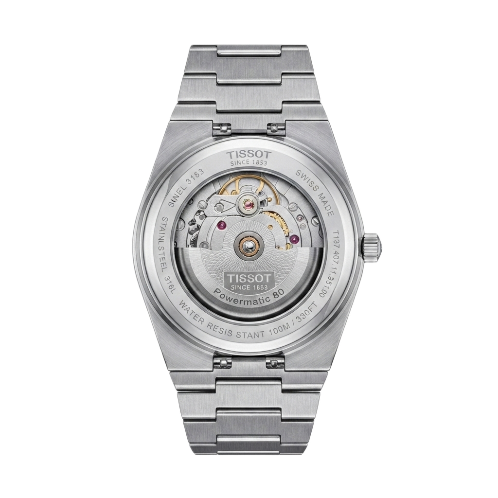 TISSOT PRX 1853 POWERMATIC SILVER BLUE GRADIENT