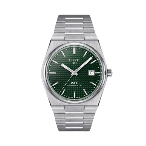TISSOT PRX 1853 POWERMATIC SILVER GREEN