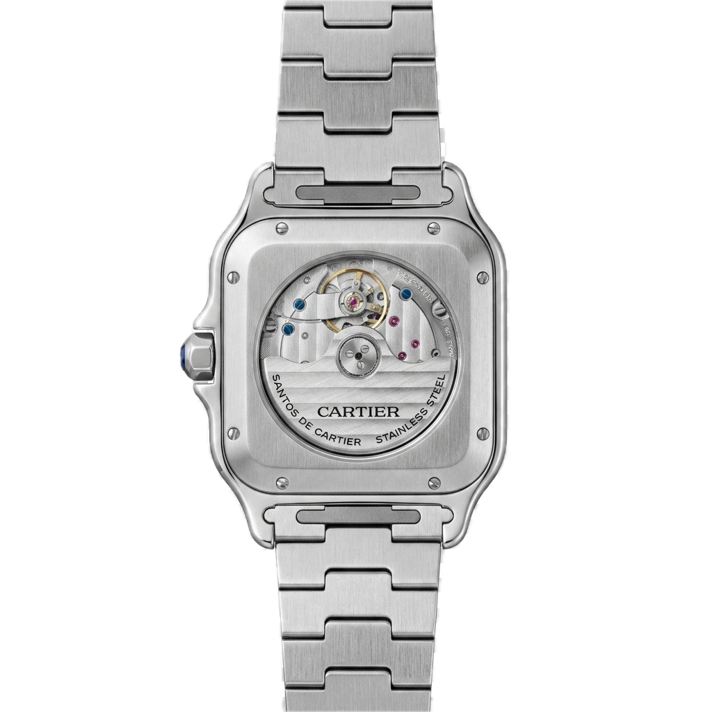 CARTIER SANTOS DE CARTIER WATCH SILVER BLUE