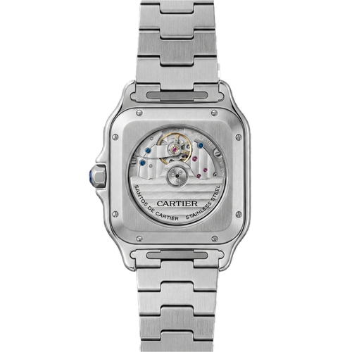 CARTIER SANTOS DE CARTIER WATCH SILVER BLUE