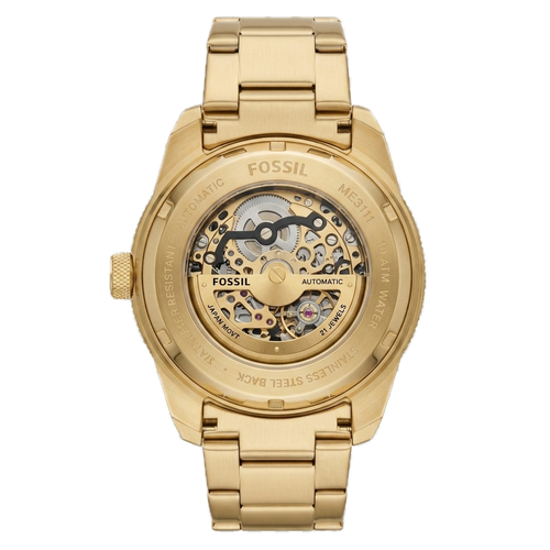 FOSSIL BROWNSMAN AUTOMATIC GOLD TONE STAINLESS STEEL