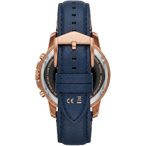 FOSSIL GRANT CRONOGRAPH NAVY LEATHER
