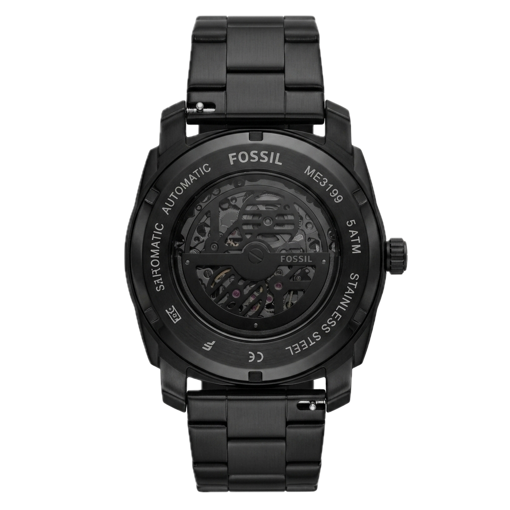 FOSSIL MACHINE AUTOMATIC BLACK STAINLESS STEEL