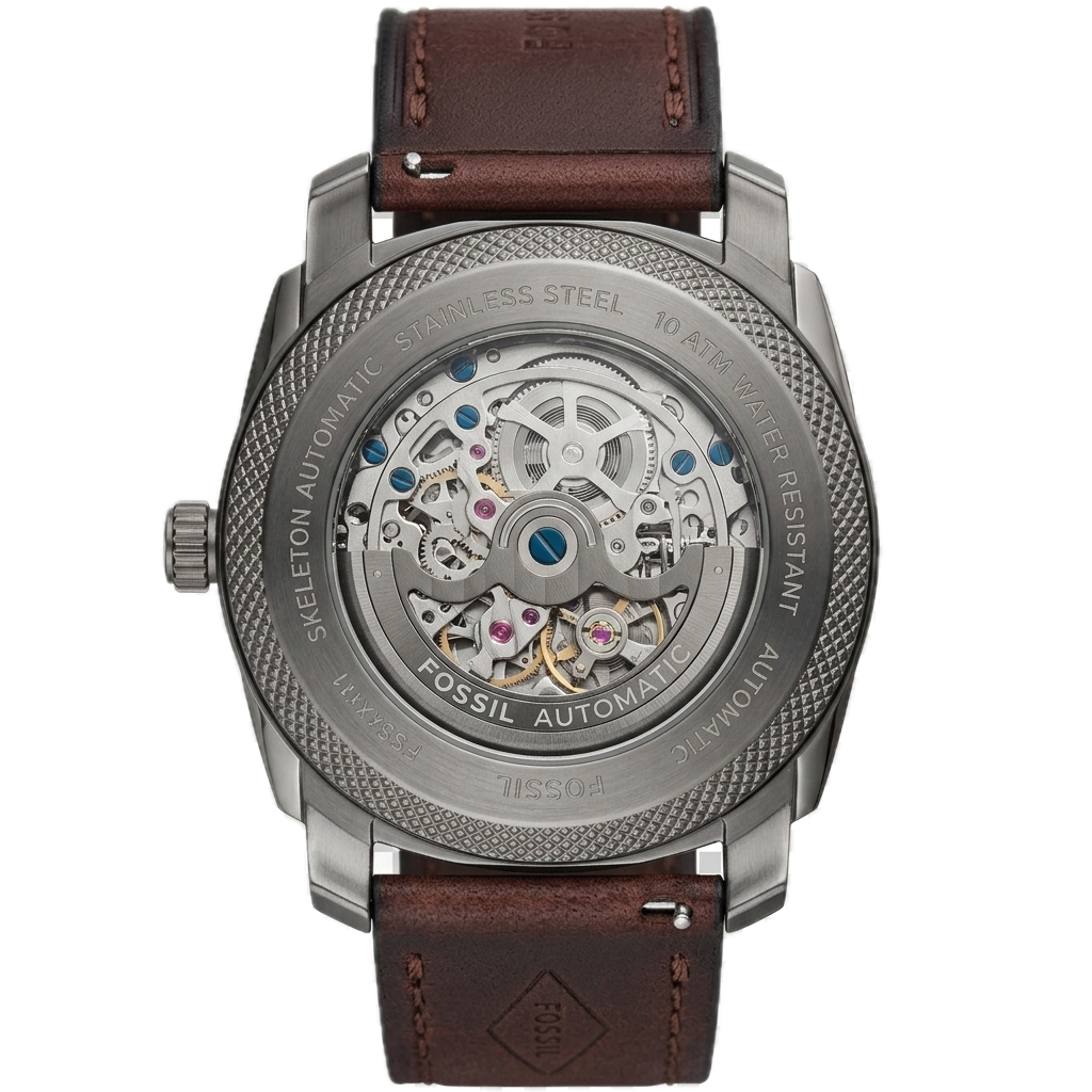 FOSSIL MACHINE AUTOMATIC BROWN LEATHER