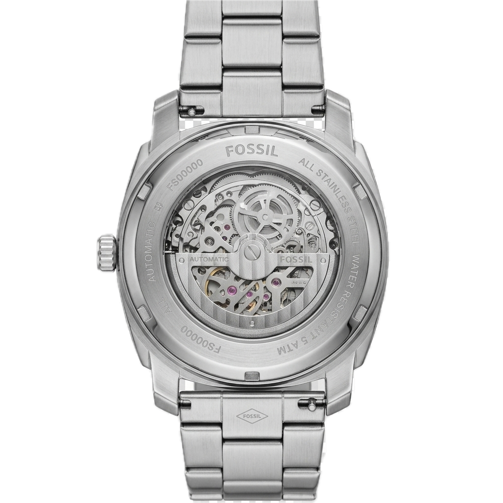 FOSSIL MACHINE AUTOMATIC SILVER STAINLESS STEEL