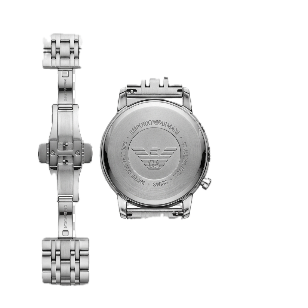 Emporio Armani Chronograph AR11634 (SILVER BROWN)