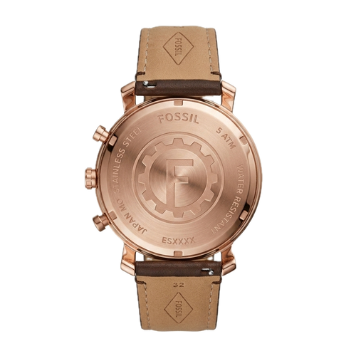 FOSSIL GRANT CHRONOGRAPH BROWN LEATHER WATCH