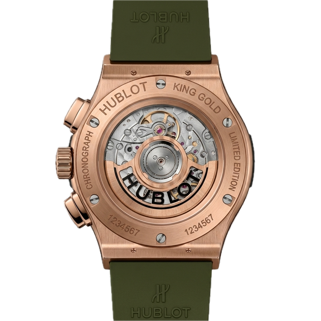 HUBLOT CLASSIC FUSION CHRONOGRAP KING GOLD GREEN
