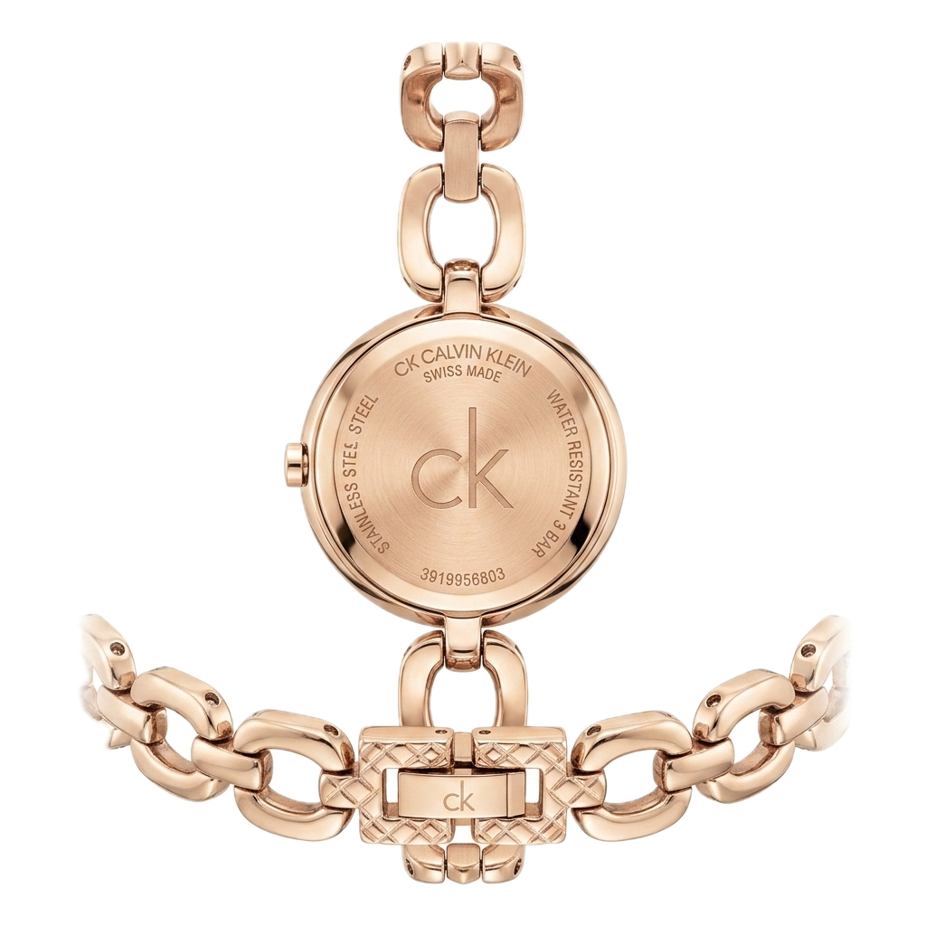 Calvin Klein Women Swiss Jewelry Link Analogue Watch (GOLD)