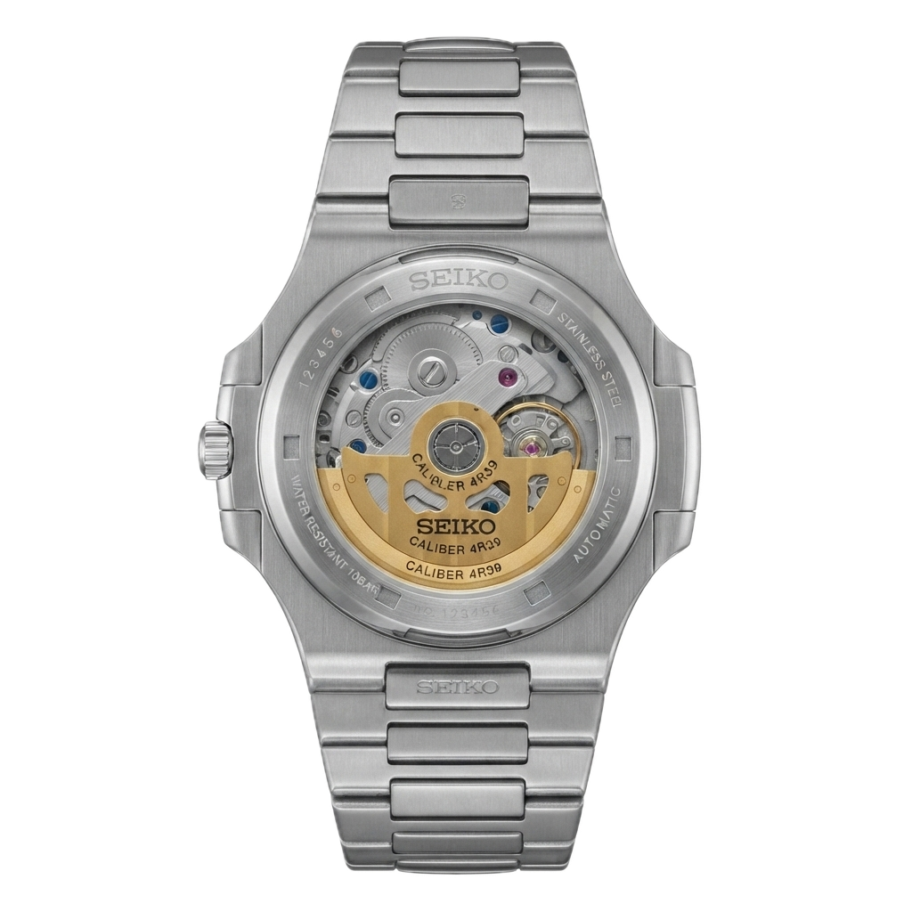 SEIKO MOD NAUTILUS SILVER BLUE